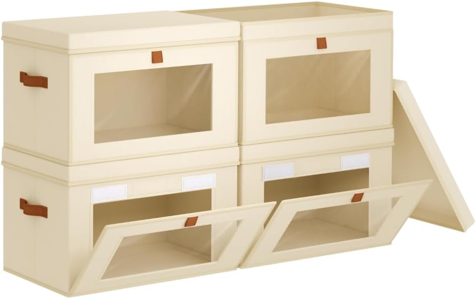 Homsorout Front-Opening Storage Bins