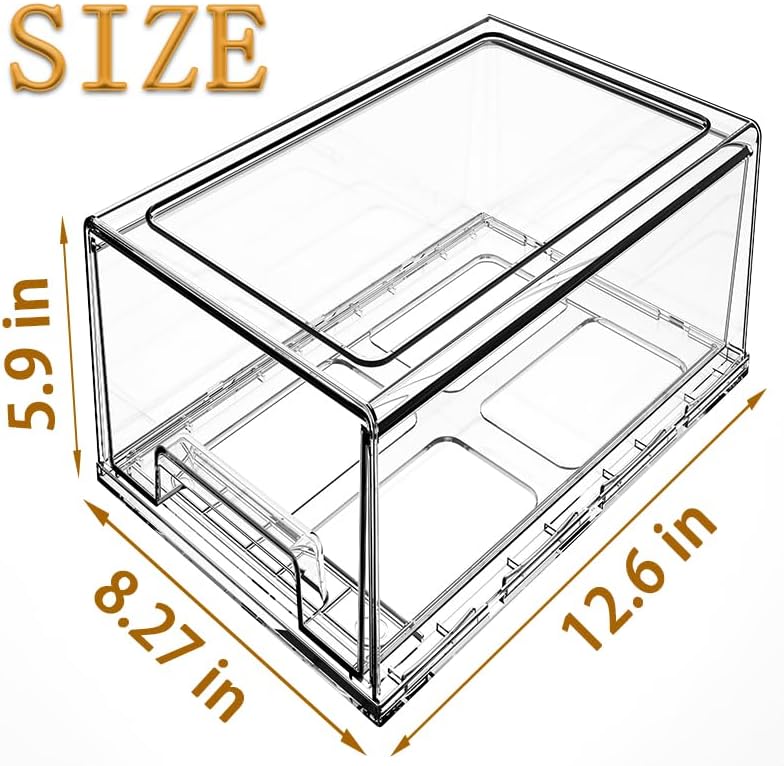 Gaoaodeyu Clear Drawer Organizer