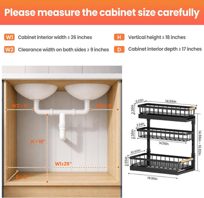 Aekenr Under-Sink Organizer