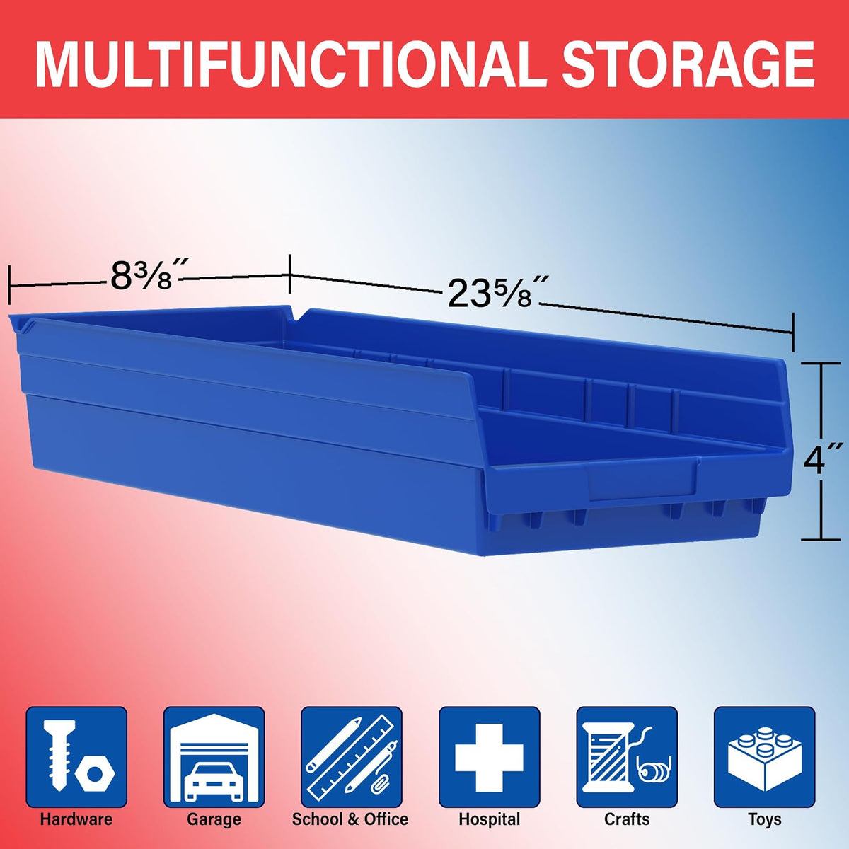 Akro-Mils Plastic Shelf Bins