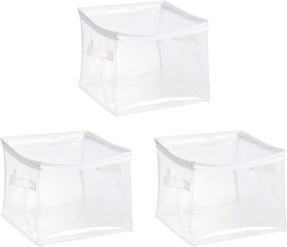 Basics Clear Plastic Storage Boxes