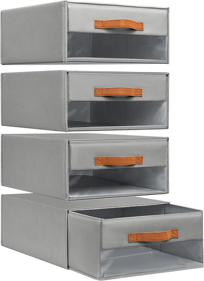 DIMJ Fabric Storage Bins with Drawers