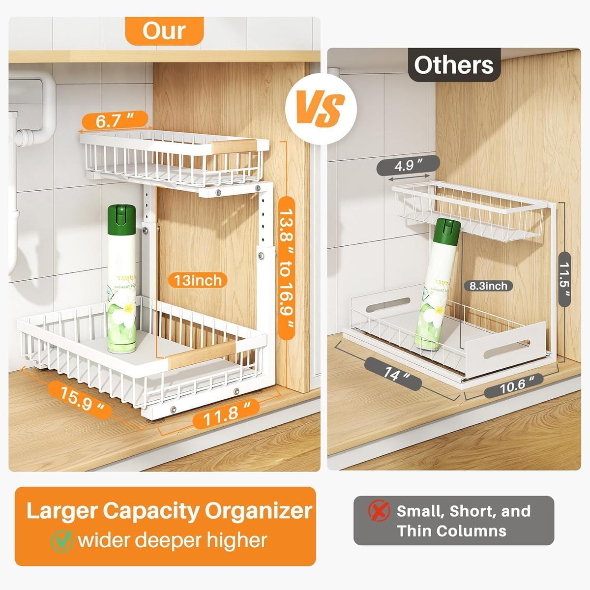PXRACK Under Sink Organizer