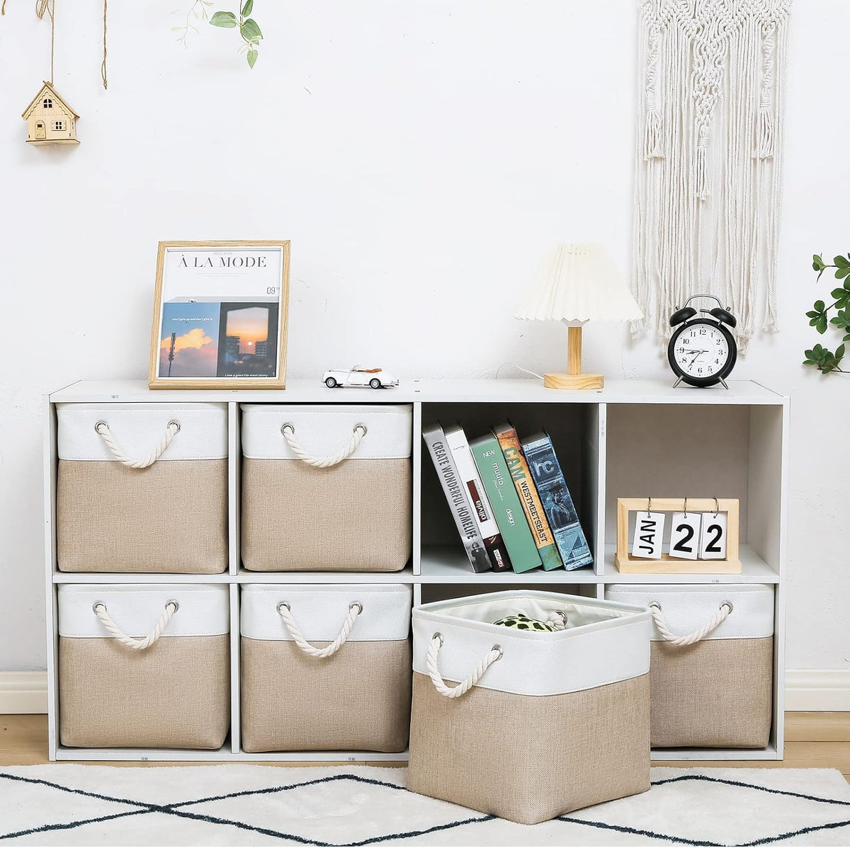 MidmmVick Fabric Storage Cubes, 6 Pack