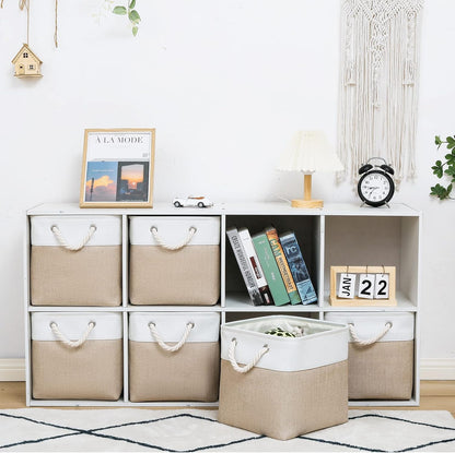 MidmmVick Fabric Storage Cubes, 6 Pack