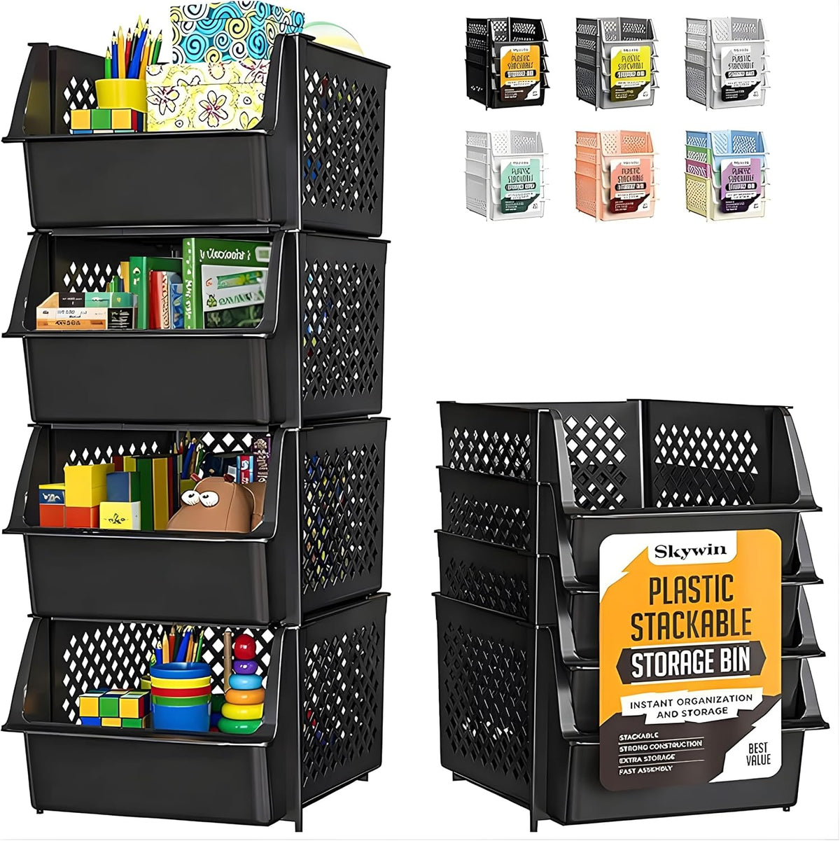 Skywin Stackable Storage Bins