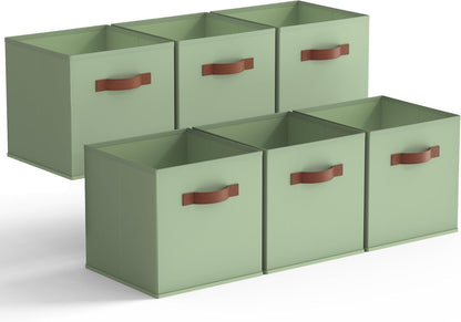 GRANNY SAYS Sage Green Fabric Storage Cubes