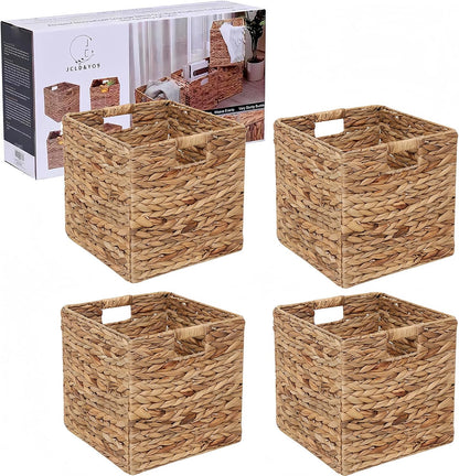 JCLD&YO9 Water Hyacinth Shelf Baskets