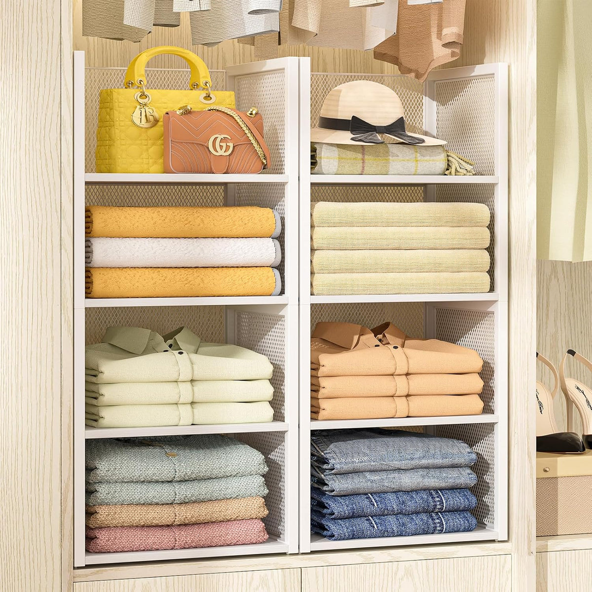 DAOUTIME 4-Tier Closet Organizer Set