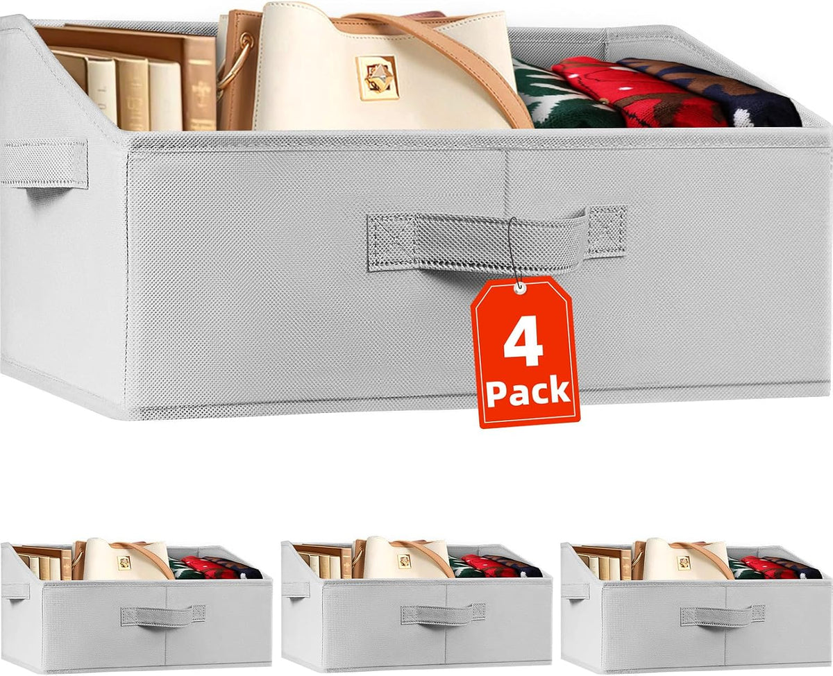 Criusia Collapsible Fabric Shelf Baskets