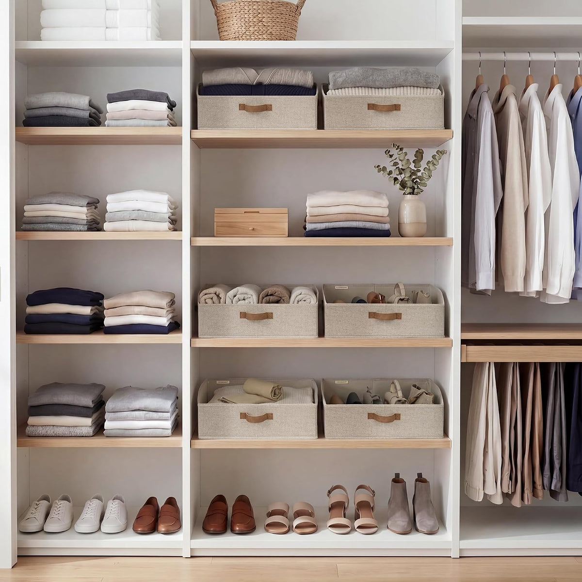 StorageWorks Open-Front Shelf Baskets