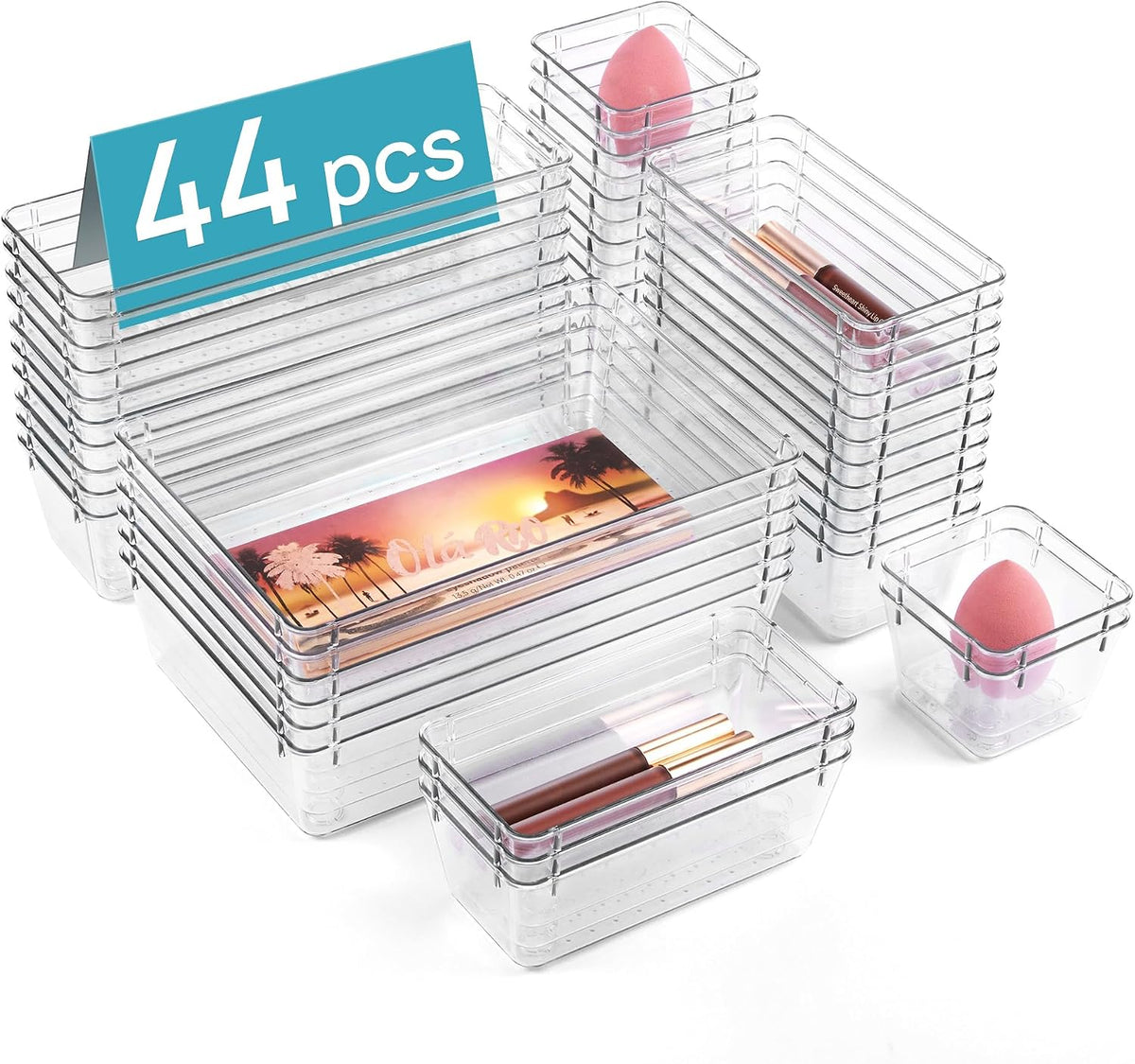 Vtopmart Clear Drawer Organizers
