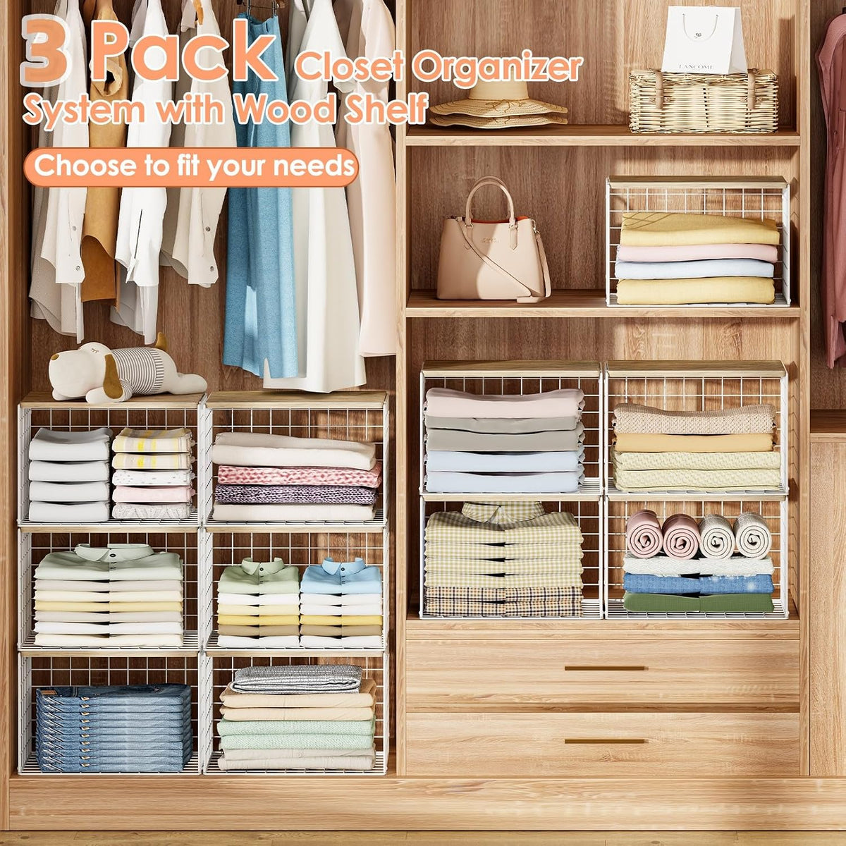 Hencawima Stackable Storage Bins