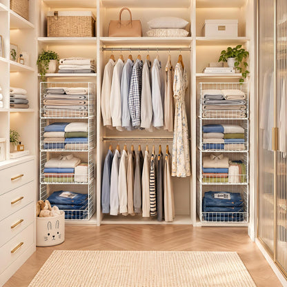 YEMEY Wire Closet Shelf Organizer