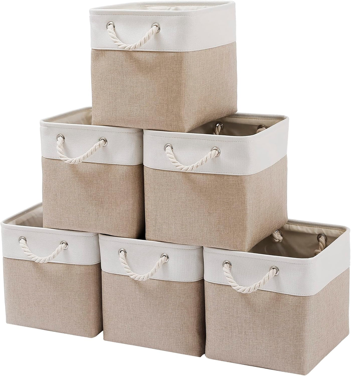 MidmmVick Fabric Storage Cubes, 6 Pack